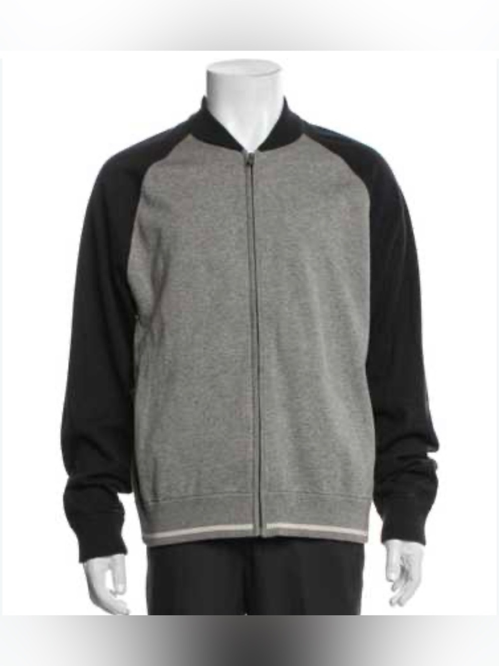 James Perse Los Angeles Colorblock Pattern Bomber Jacket Size 4